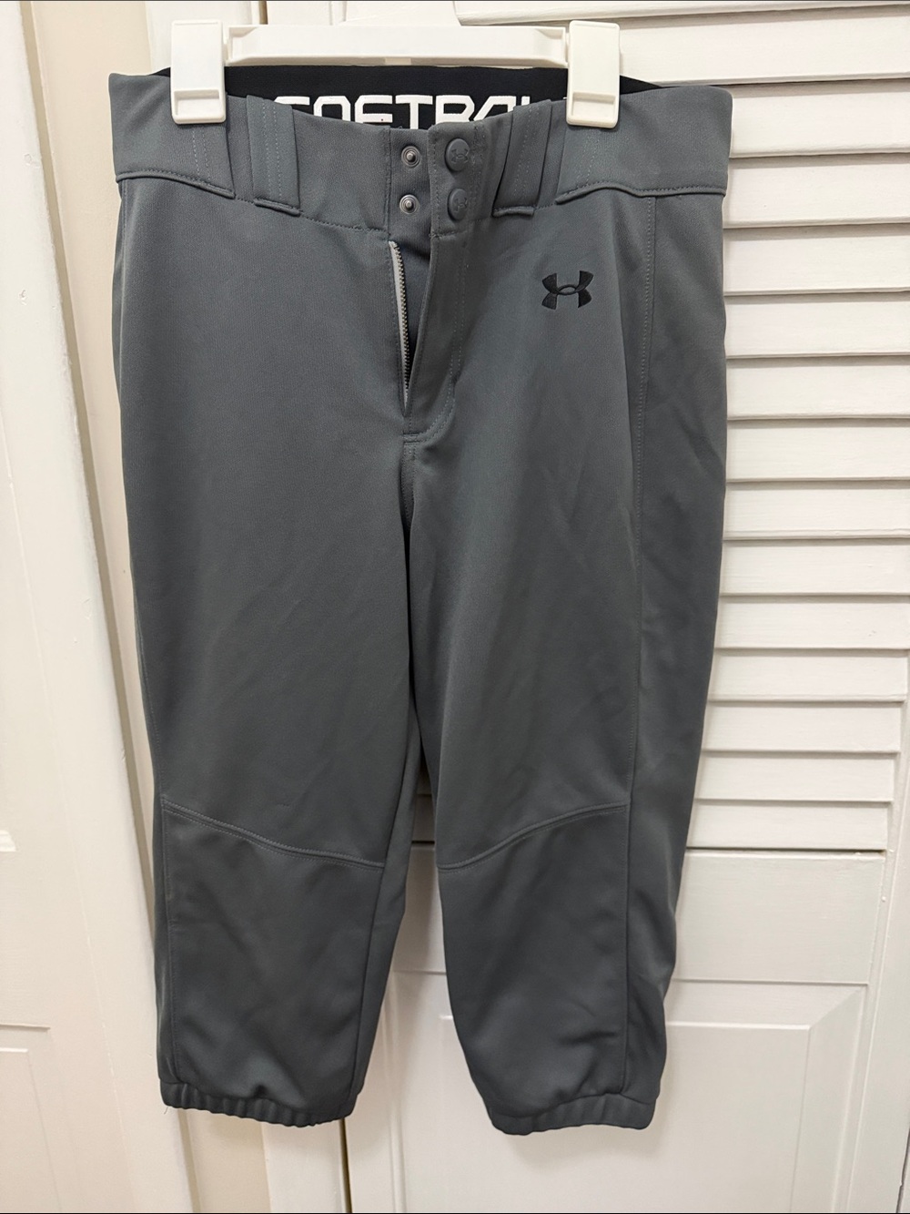 Under Armour Kids Gray Performance Baseball Joggers